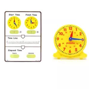 시간학습 쓰고지우는 모형시계 학습보드판 6세남아 아동완구 유치원 만들기