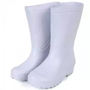 노바 화이트 남성여성 장화 레인부츠 작업신발