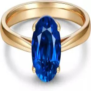 GRC 인증 1/1.8/4/5/5CT 랩 그로운 로얄 블루 사파이어 반지 여성용 다이애나 공주 영감 기념 9월 탄생석