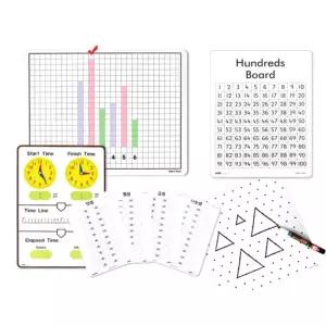 시계학습 사칙연산 쓰고지우는 보드판 교재5종 입학준비 더하기 어린이 누리과정
