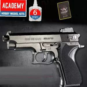 대형 BB탄 핸드건 메탈 슬라이드 리얼 액션 고정밀 조준선 야외 표적 사격 훈련용