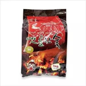 지피니 옛골깔끔한 참숯 1kg + 착화제 포함