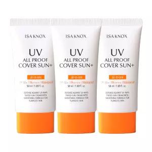 이자녹스 올인원 커버 선크림 올프루프 선 플러스 50ml, 3개