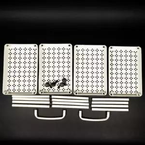 [생활] 4단 이동식 트롤리 수납함 화이트