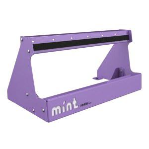 민트 랙 스토크 스탠드 독립형 스키 스노보드 스케이트보드 롱보드 바닥 라일락/화이트 로고 스탠다드