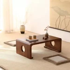 원목좌식테이블 좌식 미니 일본식 탄소색