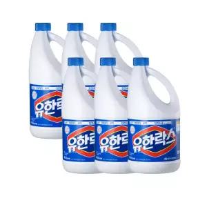 유한락스 레귤러 2L 6개 락스 표백제 소독제 살균제