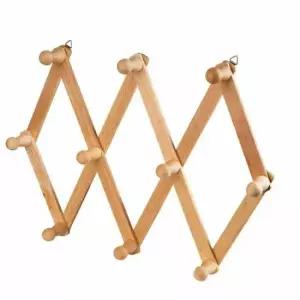 원목 자바라 옷걸이 대형 길이조절옷걸이 벽걸이옷걸이