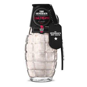 제너럴 u2019s 핫 소스 소금 무기 - 매운 하바네로 바다 소금 고급 조미료 - 2/5 열 등급, 천연 텐 프리, 홀리데이 선물 & 그릴 필수 - 미국 재배, 베테랑 소유, 6온스