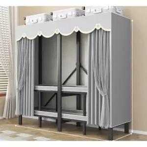 접이식 옷장 스틸 랙 원룸 자취방 간편 수납장 이동식 행거