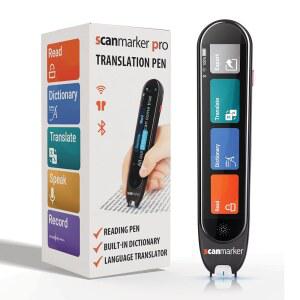 [미국배송] SCANMARKER PRO | 및 성인용 번역 펜 읽기 난독증 지원 언어 학습자를 위한 보조 도구 장치 100개 언어를