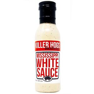 킬러 호그스 미시시피 화이트 소스 | 크리미하고 톡 쏘는 맛을 위한 소고기, 스테이크, 버거, 돼지고기, 치킨을 위한 챔피언십 그릴 및 바비큐 소스 | 12온스