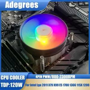 공랭쿨러 CPU 공기 쿨링기 Intel 인텔 115011511155115617001200136620112011-3X99X79 4PIN 구리 코어 90MM