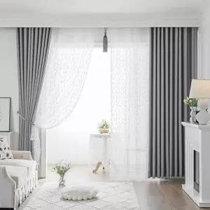 [지나송]셀레네 암막커튼+코디커튼+커튼봉(중형)