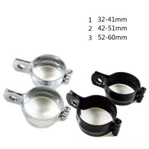 안개등 방향 지시등 클램프 브래킷 오토바이 조명 부품 블랙 / 실버