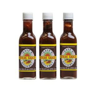 광기 소스 메이커의 데이브 고메 오리지널 스테이크 소스, 3팩