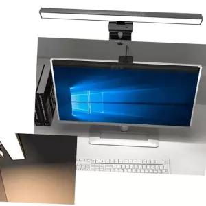 데스크 라이트 컴퓨터 공부 조명 모니터 램프 독서등 스크린 작업등 스탠드 부착형 눈부심 집게 방지 무선