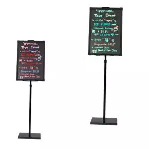 카페 입간판 이동식 철제 카페 입간판 매장 홍보 스탠드 디스플레이 리모컨 전시용 4면 멀티 메뉴 무선