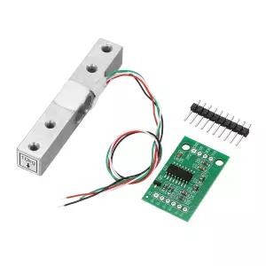 MECCANIITY 디지털 로드셀 무게 센서 10KG H711 모듈 24비트 정밀도 AD 듀얼 채널 2033mm DIY 휴대용 전자
