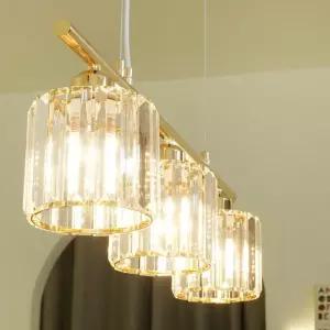 크리스탈 식탁 팬던트등 샴페인골드 식탁조명