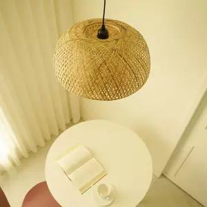 라탄 펜던트조명 하프돔 450mm 펜던트등