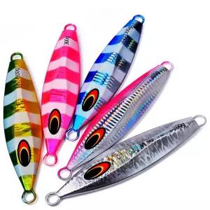 빅 지그 낚시 미끼 무게 100g 150g 200g 바닷물 금속베이스 Isca 인공 가짜 물고기 반짝이
