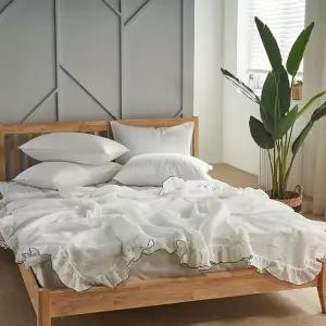 [셀링코리아]S 리빙밸류 뱀부 시어서커 홑이불 Q사이즈 1장 모던함 세련된 시원한 침구 쾌적한 수면