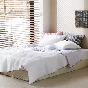 [셀링코리아]S 리빙밸류 파스텔 스노우리플 누빔이불 Q사이즈 1장 침구 흡습성 시원한 여름 위생적