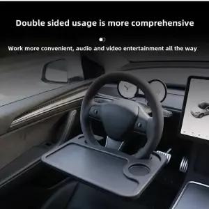 차량용테이블 테이블 책상 노트북휴대용 음료 홀더 작업 카트 커피 차량용 스티어링 휠을 먹는다