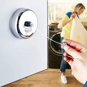 호텔 욕실 와이어 빨래 줄 1p 자동감김 건조대 베란다 당기는빨랫줄 공간활용 행거 걸이 접이식