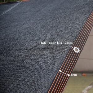 612Pin 차양 그물 검정 녹색 파란색 안티 UV HDPE 즙이 많은 음영 야외 수영장 커버