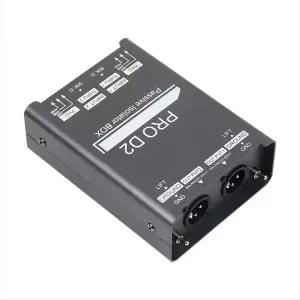 호환 PRO D2 패시브 아이솔레이터 오디오 아이솔레이터 기타 DI 임피던스 컨버터 DI 전류 소음 믹서 cilae-