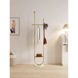 틈새행거 스탠드옷걸이 디자인 옷걸이 코트랙 바닥 일자 U자형 골드 흰색 가정용