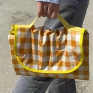 야외돗자리 감성돗자리 야외용돗자리 돗자리매트 방수 피크닉매트 체크 옐로우 대