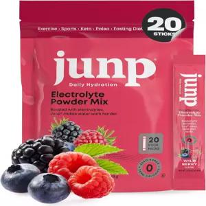 소금과 칼륨 제로 칼로리 무탄수화물 무설탕 전해질 음료 믹스 스틱 케토 친화적 와일드 베리 20 팩이