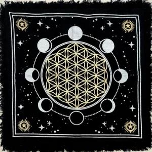 크래프트 칼라 타로 제단 천 카드 얼터 위칸 스페셜 맨 테이블 홈 룸 페이즈 선 피건 태피스트리 3636 마법