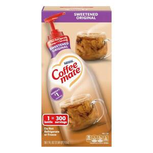 네슬레 커피 메이트 커피 크리머, 감미로운 오리지널, 농축 액체 펌프 병, 유제품 없음, 냉장 없음, 50.7온스