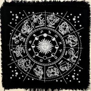 크래프트 칼라 타로 제단 천 카드 조디악 마법 위칸 스페셜 디비네이션 알터 피건 바 룸 장식 테이블 홈