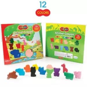 [블루마켓]동아 토루 애니멀크레용(손에 묻지 않는 크레용) 크레용 크레파스 동아색연필 색연필 동아크레용