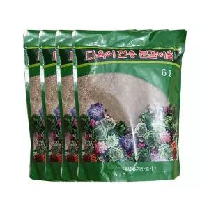 다육이 전용 분갈이흙 6L x 4개 다육식물 배양토