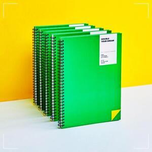 [2개구성] 더블에이 더블드림노트 B5 그린 문구 사무 탕비 QWB75396