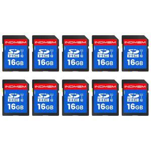 INDMEM SD 카드 16GB, 10팩 UHS-I 수 카드, 신뢰할 메모리 카메라용 있는 10 DSLR, - 캠 고속 MLC 디지털 스토리지 플래시 액션 클래스