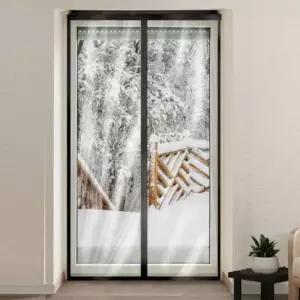 블랙 보온 방풍 커튼 중 현관문방풍커튼 방풍비닐커튼