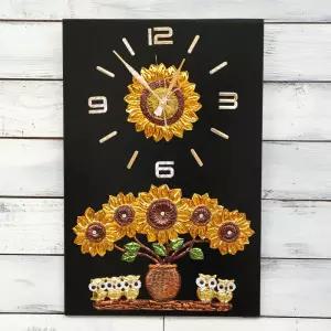 [롯데백화점]데일리데코 데일리데코 벨르 400x600 해바라기 부엉이 액자 벽시계