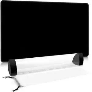 클래식 블랙 TCG 플레이매트 - 모든 트레이딩 카드 게임용 솔리드 컬러 게임 매트 24x14인치 스티치 엣지