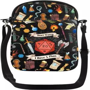 JYTAP 주사위 크로스바디 백 걱정하지 마세요 팬 플레이 롤 선물입니다 보드 D 플랜 게임