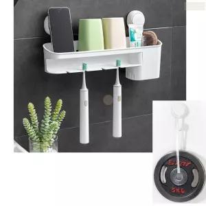 흡착식 치솔꽂이 화장실용품 정리함 정리대 칫솔 거치대 받침대 걸이 두는곳