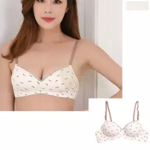 귀여운 큐트 노와이어 브래지어 크림 그레이 A컵속옷 75a 80a 85a