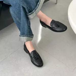 [아리앤] 클래식 태슬 여성로퍼 2cm