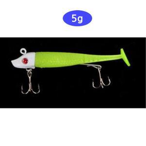 [2개구성] 루어 바다낚시 웜 미끼 낚시 삼치낚시 삼치미끼 5g BHW65DBC2